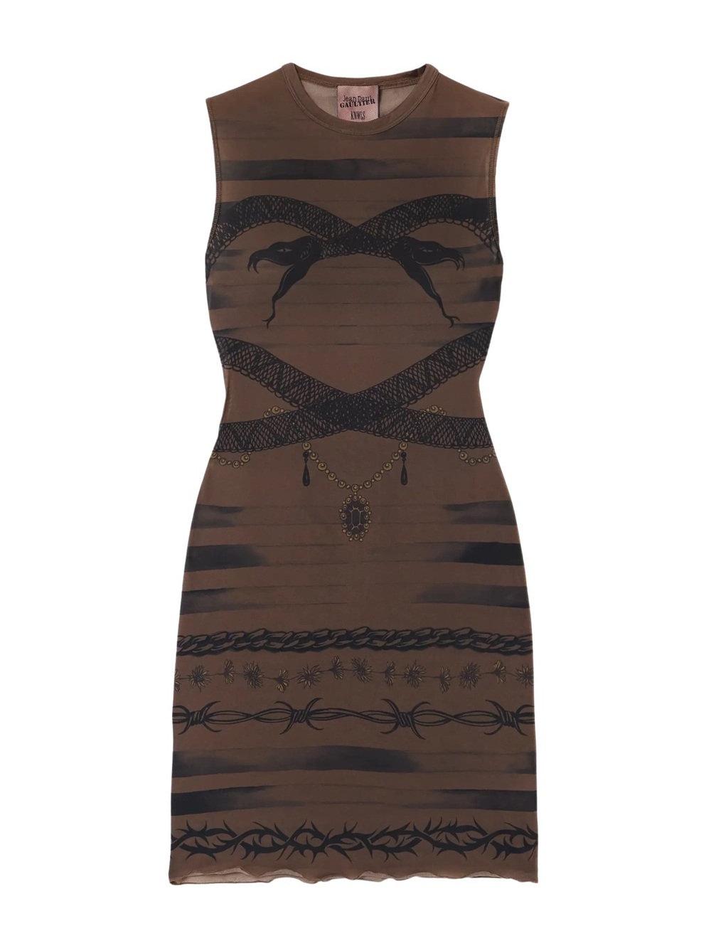 Jean Paul Gaultier Tattoo Mesh Dress